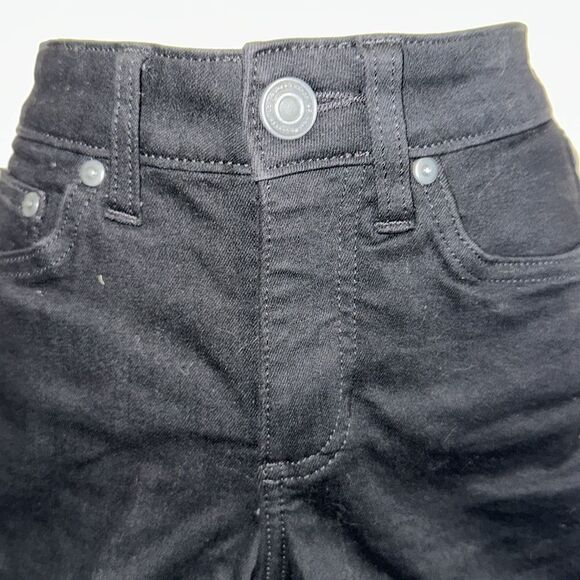 LC Lauren Conrad Black Women's Denim Cuffed Cotton/Polyester/Spandex Shorts - Picture 2 of 7